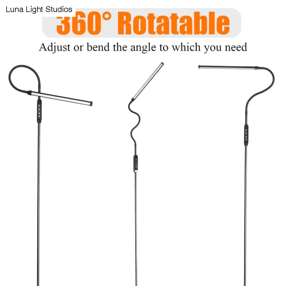 EU/Us-stecker Einstellbare Höhe Boden Lampen Für LED Licht Clamp Fernbedienung Dimmbare Lesen Desktop Lampe Stativ Studie zimmer