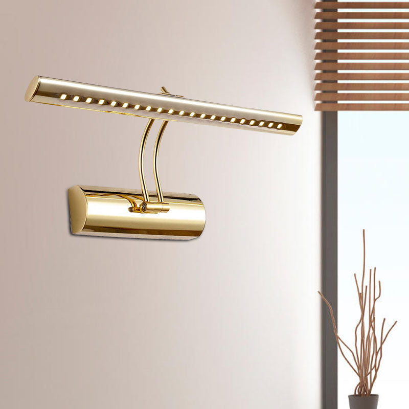 Aplique de pared para tocador de baño LED de metal moderno de 16