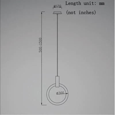 LED Nordic Wooden Iron Acryl Rings DIY LED Lamp LED Light.Pendant Lights.Pendant Lamp.Pendant light For Dinning Room Foyer