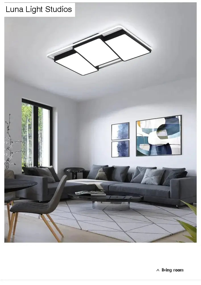 Moderne Deckenleuchten mit Fernbedienung, dimmbar, LED-Deckenleuchte für Esszimmer, Wohnzimmer, Schlafzimmer, Küche, Heimdekoration