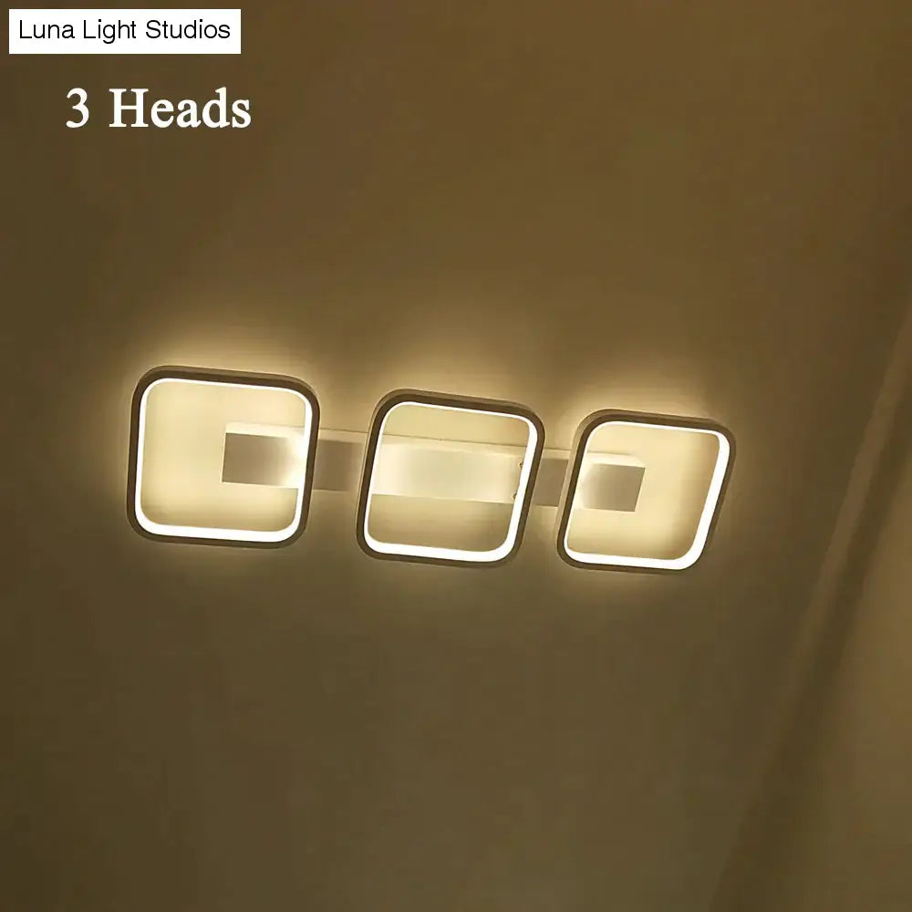 Plafonnier Led lampe moderne salon luminaire chambre cuisine montage en Surface panneau affleurant 3 têtes