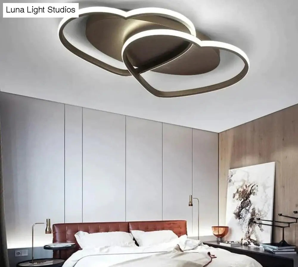 Led kroonluchter plafondlamp moderne verlichting plafondlamp hartvormig licht voor woonkamer kinderkamer restaurant badkamer