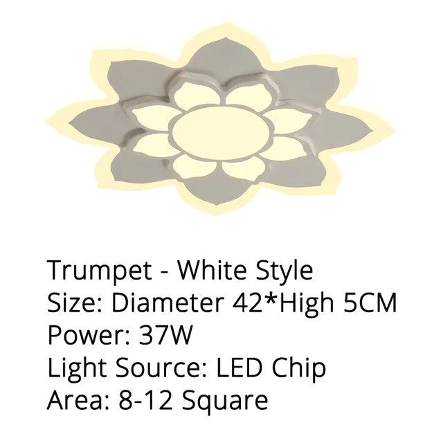 Nieuwe aankomst led-plafondverlichting lamp met afstandsbediening en bloemontwerper voor kinderslaapkamer studeerkamer babykamer Lamparas De Te
