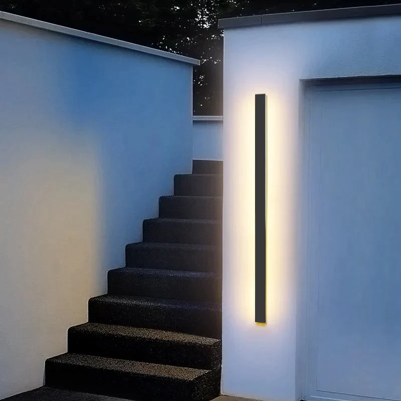Wasserdichte Außenwandleuchte LED Lange Wandleuchte IP65 Aluminium Licht Garten Villa Veranda Wandleuchte Licht 110V 220V Wandleuchte Leuchte