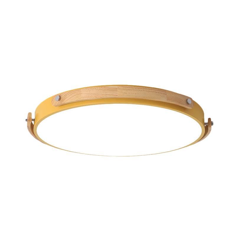 Plafoniera da incasso a LED circolare in acrilico stile Macaron - Elegante lampada da soffitto per la cameretta e i corridoi dei bambini