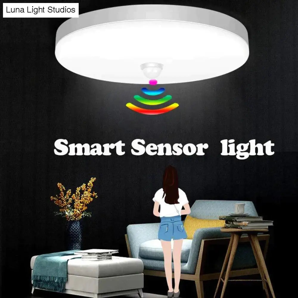 Plafonnier Led avec capteur de mouvement, design moderne, montage en Surface, éclairage d'intérieur, idéal pour une cuisine ou une cuisine, 12/18/20/30/50W