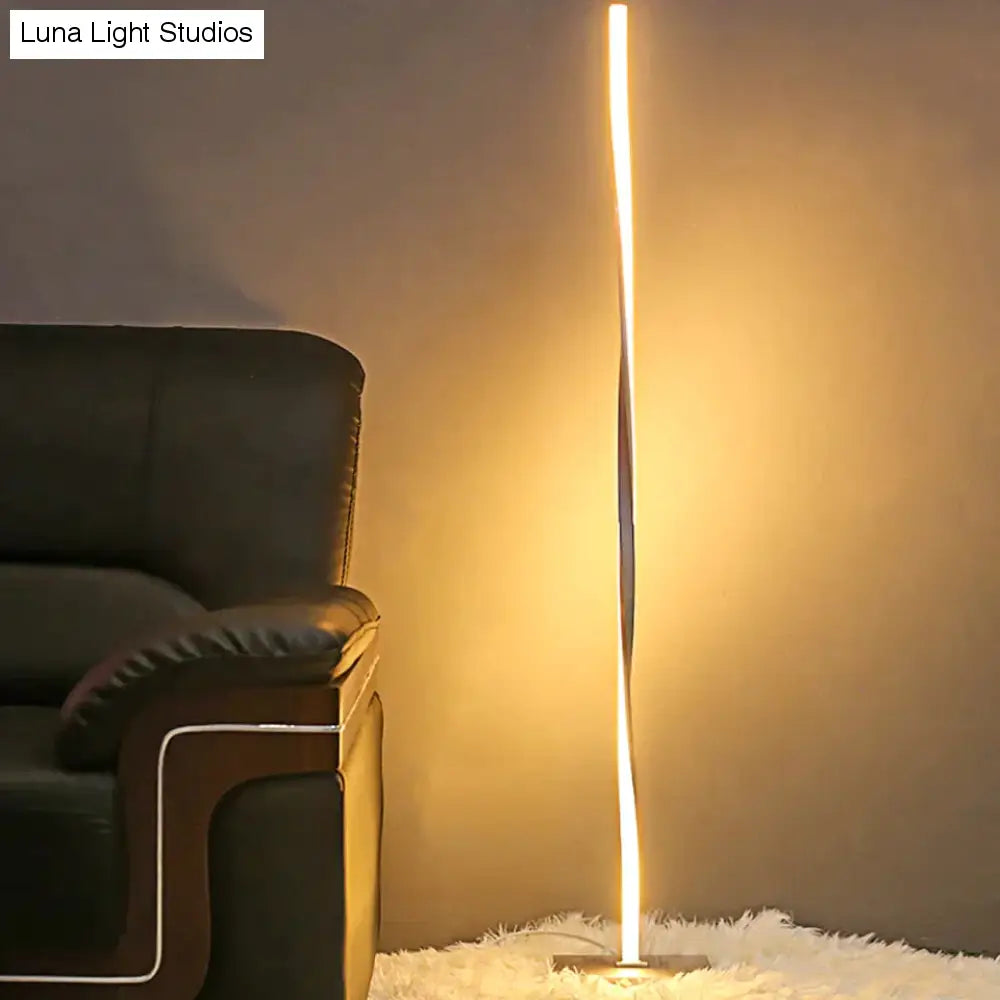Moderne LED-vloerlamp voor woonkamers Moderne staande paallamp voor studeerkamers Kantoren Helder dimbaar vloerlicht