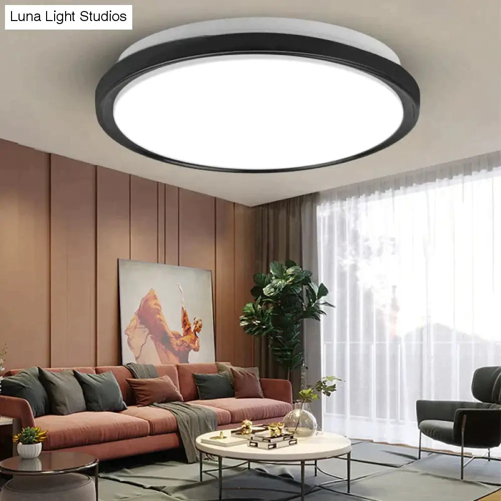 Plafoniere a led Moderne lampade da soffitto a LED Lampade a pannello tondo 12W 24W per soggiorno cucina
