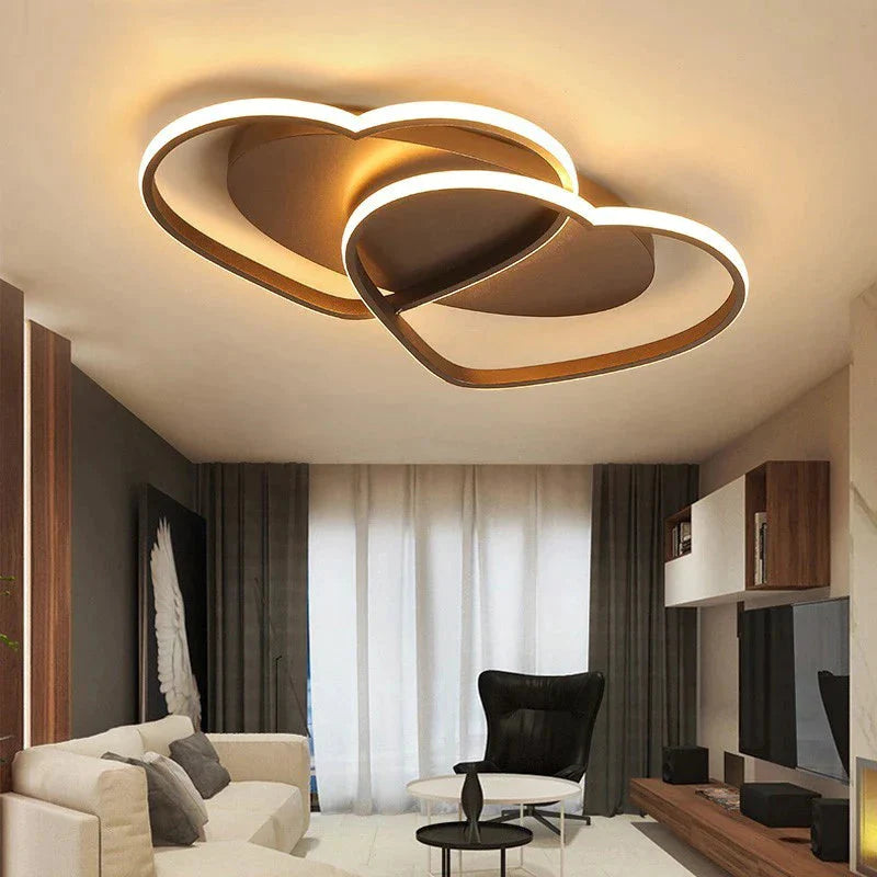 Led kroonluchter plafondlamp moderne verlichting plafondlamp hartvormig licht voor woonkamer kinderkamer restaurant badkamer