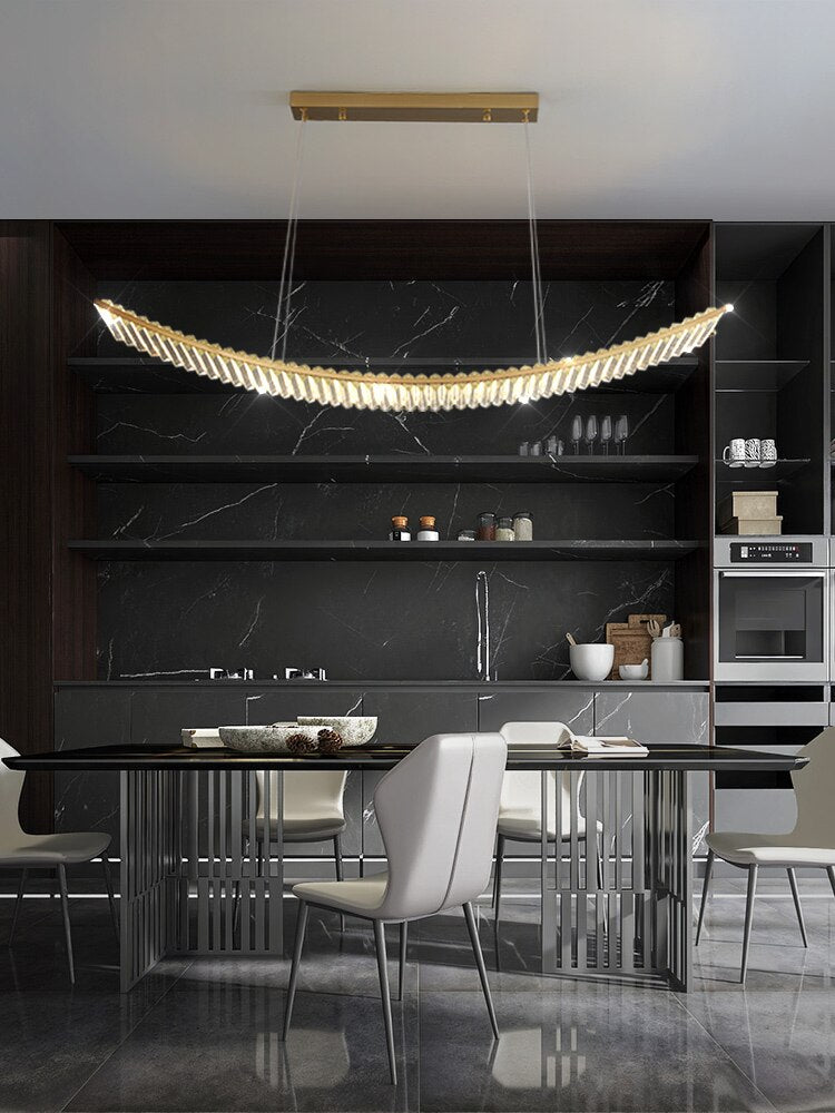 Shopia - Lustre à suspension en cristal de luxe - Conception d'éclairage moderne