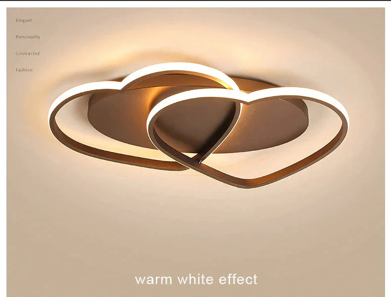 Led kroonluchter plafondlamp moderne verlichting plafondlamp hartvormig licht voor woonkamer kinderkamer restaurant badkamer