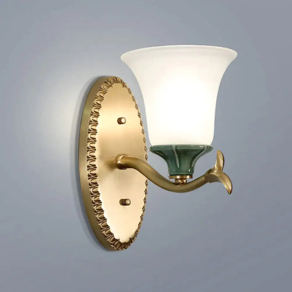 Prosta retro lampa schodowa Sypialnia Nocna miedziana kinkiet
