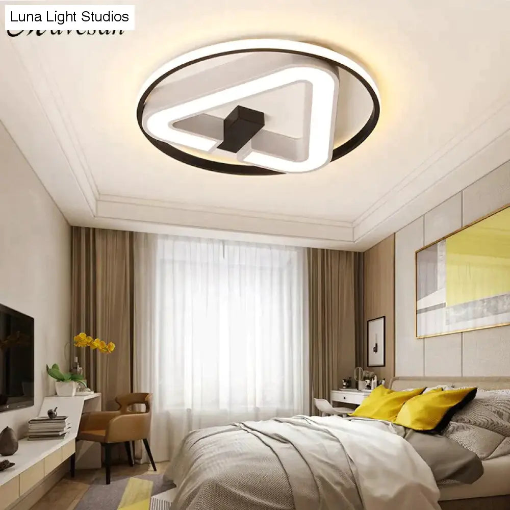 Moderne LED Dreieck Deckenleuchten Für Wohnzimmer Schlafzimmer Innenbeleuchtung Deckenleuchte Leuchte Fernbedienung Dimmen