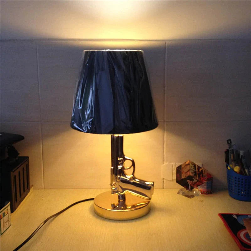 Nordic Modern AK47 Gun_Lounge Silbrig Gold Glanz Schlafzimmerlampe LED Stehlampen Kinder Kinderzimmer Leuchten Home Loft Dekor