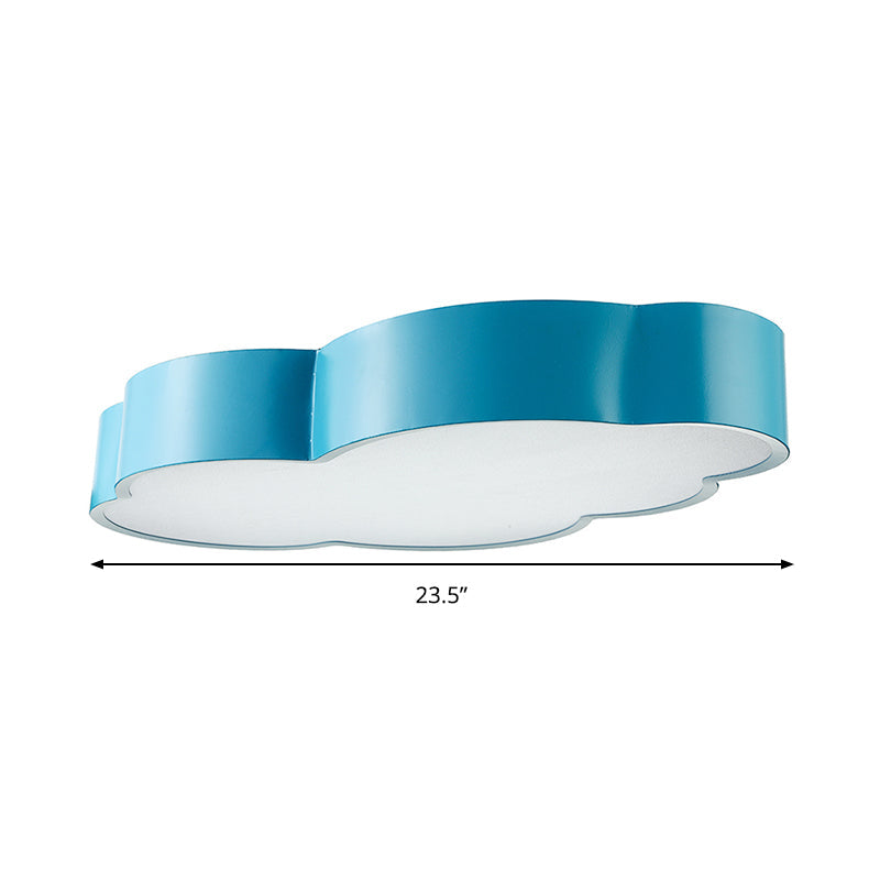 Lampa sufitowa LED Cartoon Cloud Design do przedszkola – akrylowa lampa do montażu podtynkowego
