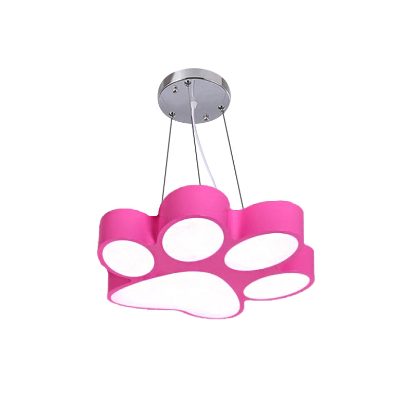 Lámpara colgante LED de dibujos animados - Luz colgante de baño con pata de perrito