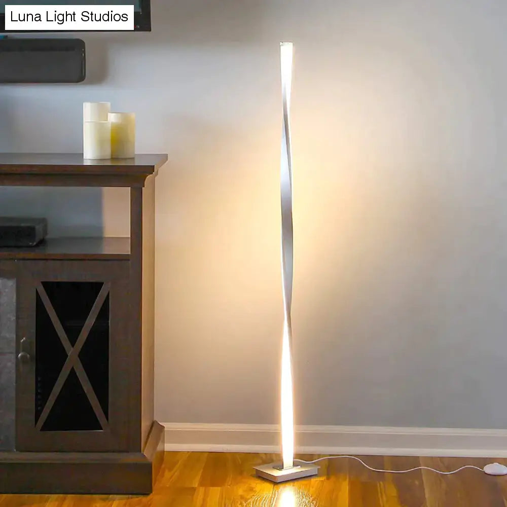 Moderne LED-vloerlamp voor woonkamers Moderne staande paallamp voor studeerkamers Kantoren Helder dimbaar vloerlicht