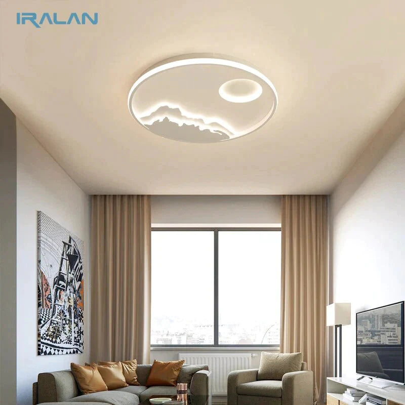 LED plafonnier moderne Nature lever du soleil Design pour salon chambre cuisine salle à manger luminaire ICFW1910