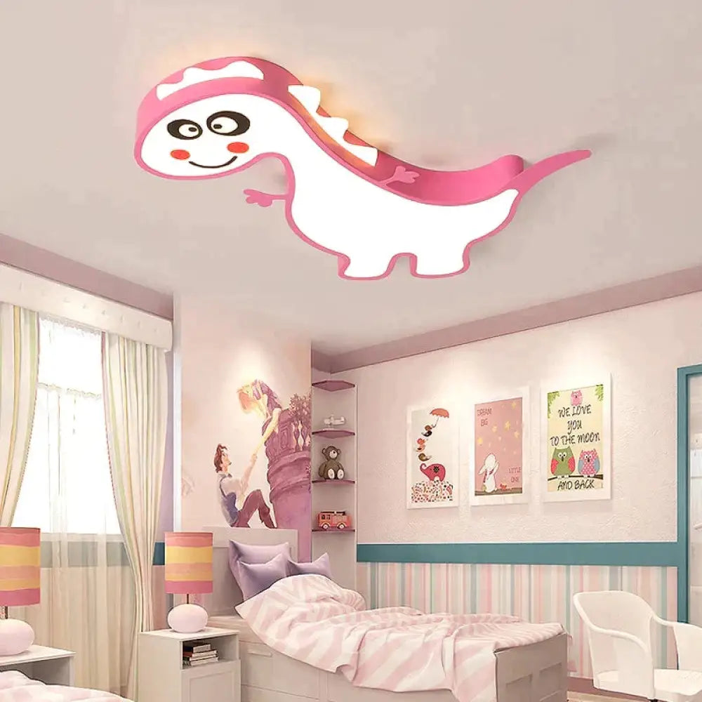 Nieuwe Dinasour Moderne Led Plafondverlichting Lamp Voor Kind Slaapkamer Studeerkamer Babykamer Afstandsbediening Cartoon Designer Lamparas