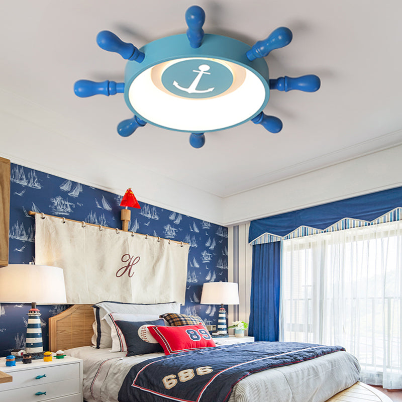 Blue Rudder Kids LED Flush Mount Fixture - 19.5