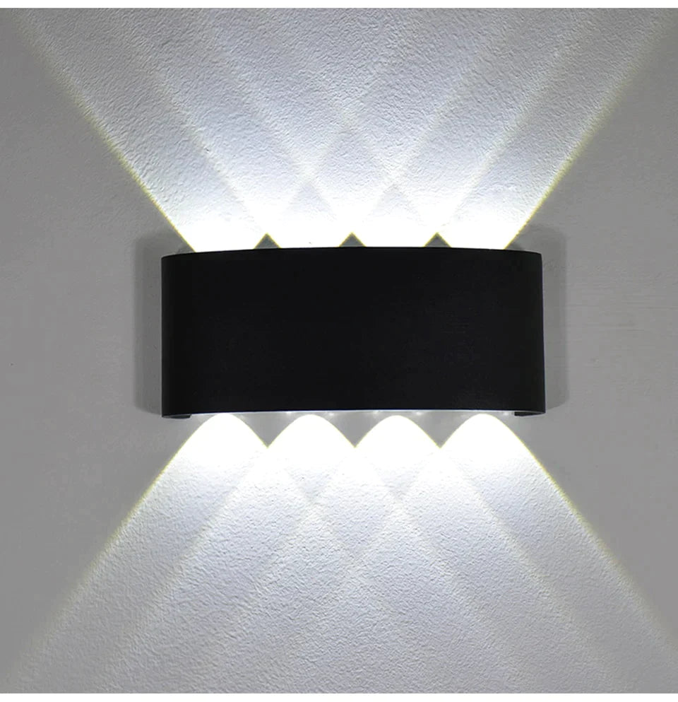 NIEUWE Wandlamp Led Aluminium Buiten Binnen Ip65 Up Down Wit Zwart Modern Voor Thuis Trappen Slaapkamer Nachtkastje Badkamer Licht
