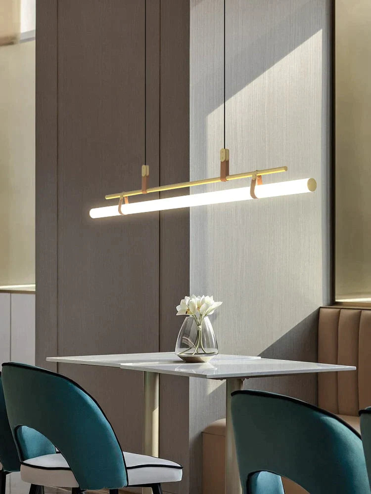 Casia V – Moderne lineare LED-Bar-Pendelleuchte für Esszimmer, Küche, Büro
