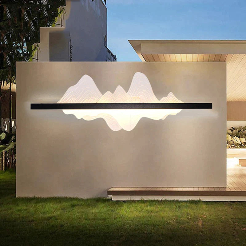 Aluminium Außenbeleuchtung IP65 Wasserdichte LED Wandleuchte Moderne Garten Veranda Wandleuchte Lichter Schwarz Farbe 110 V 220 V Wandleuchte Leuchte