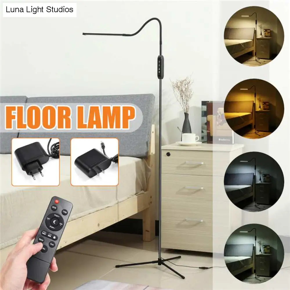 EU/Us-stecker Einstellbare Höhe Boden Lampen Für LED Licht Clamp Fernbedienung Dimmbare Lesen Desktop Lampe Stativ Studie zimmer