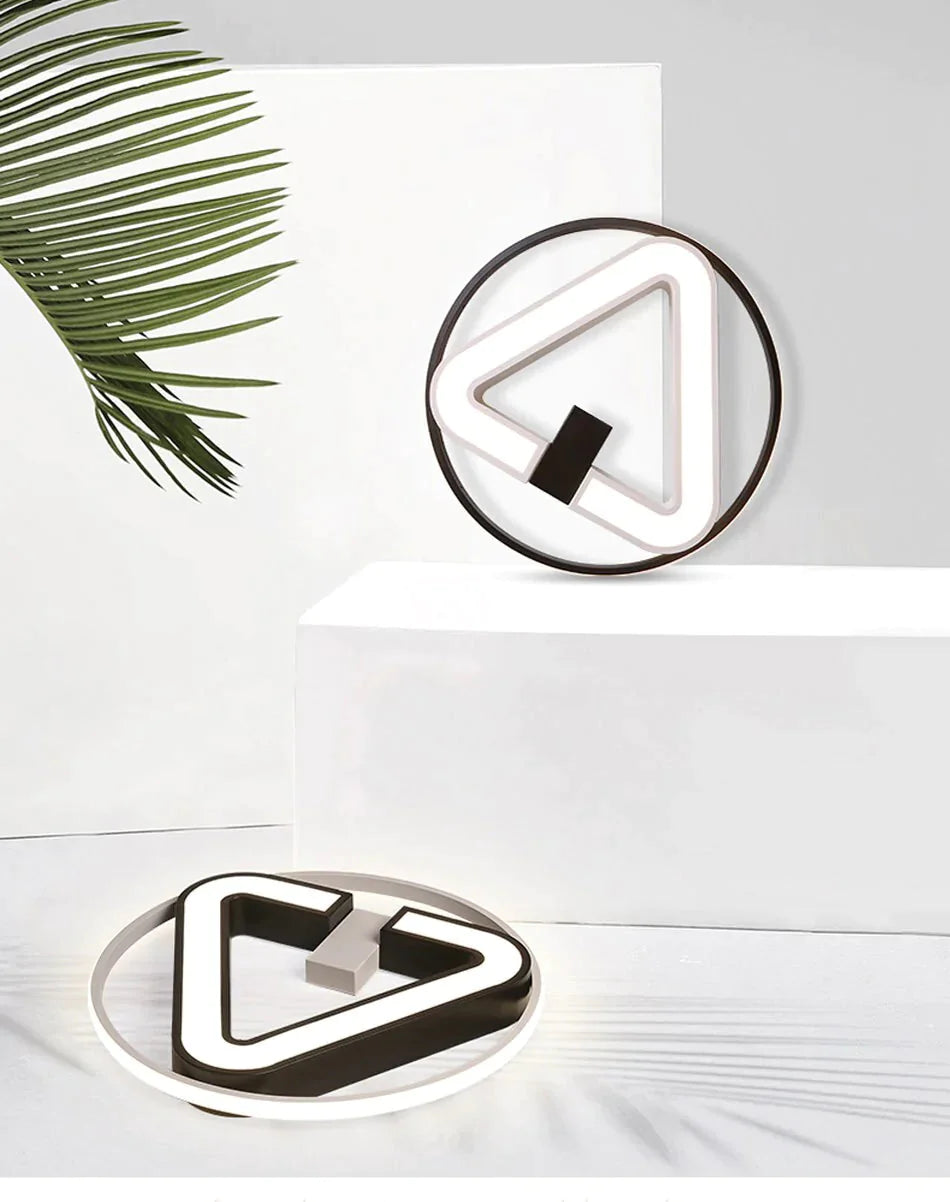 Moderne LED Dreieck Deckenleuchten Für Wohnzimmer Schlafzimmer Innenbeleuchtung Deckenleuchte Leuchte Fernbedienung Dimmen
