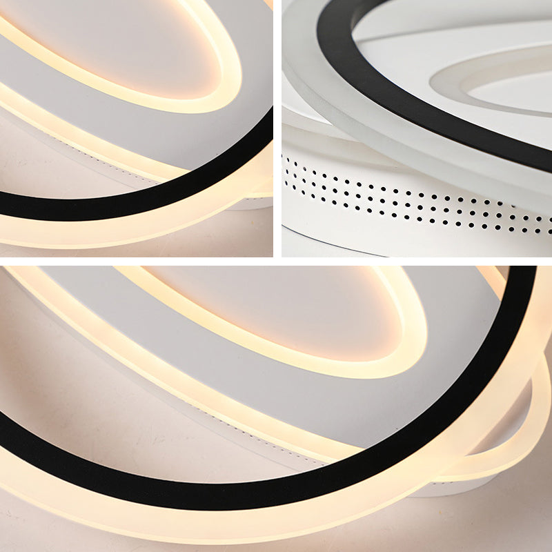 Oval LED Ceiling Flush Mount - 16.5