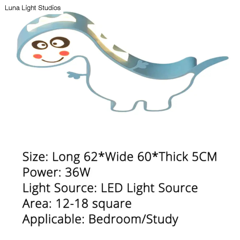 Nieuwe Dinasour Moderne Led Plafondverlichting Lamp Voor Kind Slaapkamer Studeerkamer Babykamer Afstandsbediening Cartoon Designer Lamparas