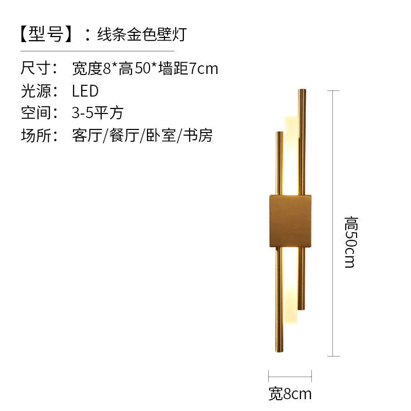 Moderne marmeren led-wandlamp voor woonkamer slaapkamer badkamer loft decor