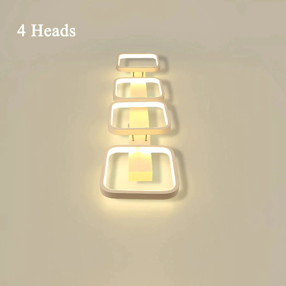 Plafonnier Led lampe moderne salon luminaire chambre cuisine montage en Surface panneau affleurant 3 têtes