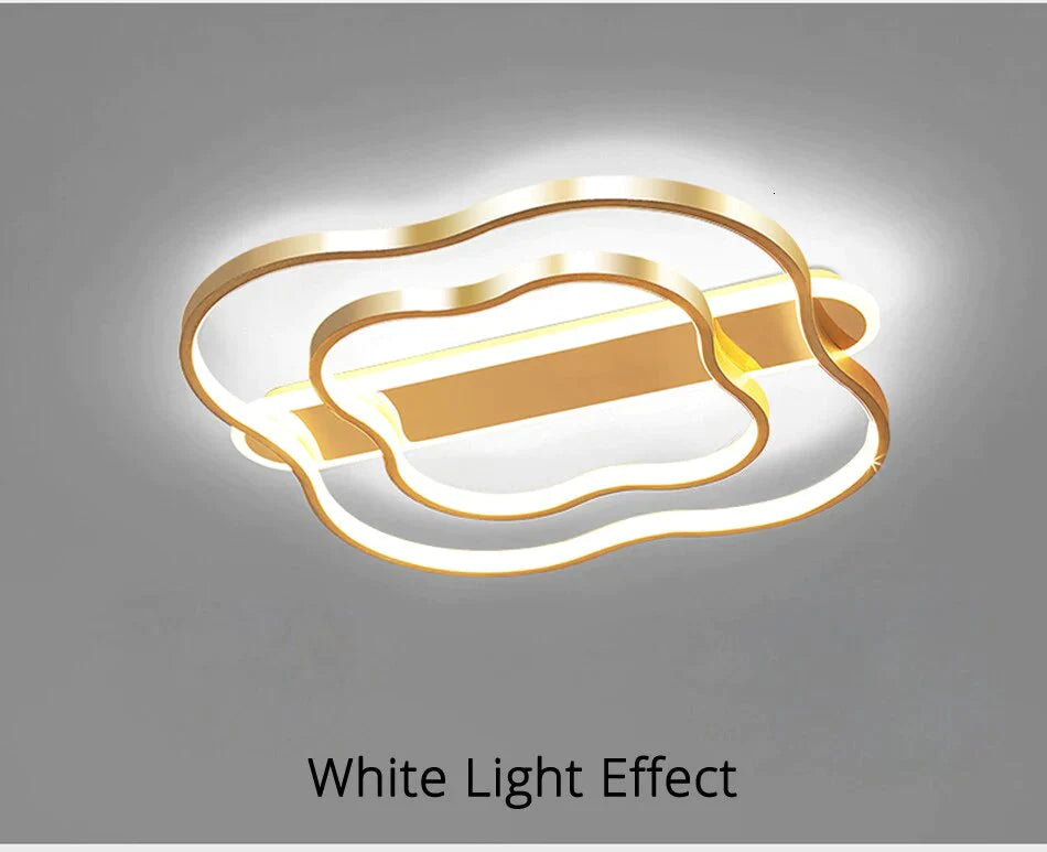 Zimmer Licht Blume Nordic Decke Lampe Einfache Moderne Gebürstet Gold Led Studie Zimmer Lampe Warme Romantische Schlafzimmer Lampen