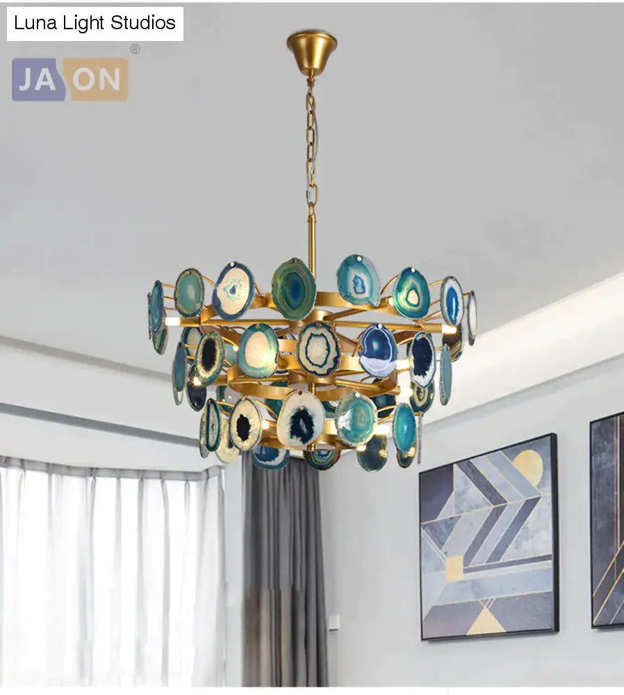Led G9 Postmoderno Ferro Agata Designer Lampada a LED Luce a LED. Luci a sospensione. Lampada a sospensione. Lampada a sospensione per sala da pranzo Foyer Store