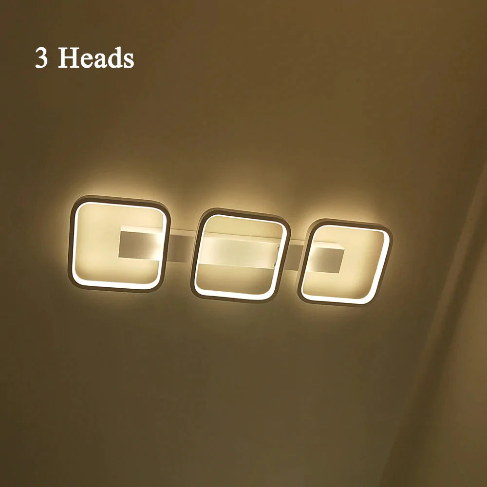 LED-Deckenleuchte, moderne Lampe, Wohnzimmer-Beleuchtungskörper, Schlafzimmer, Küche, Oberflächenmontage, Unterputz-Panel, 3 Köpfe