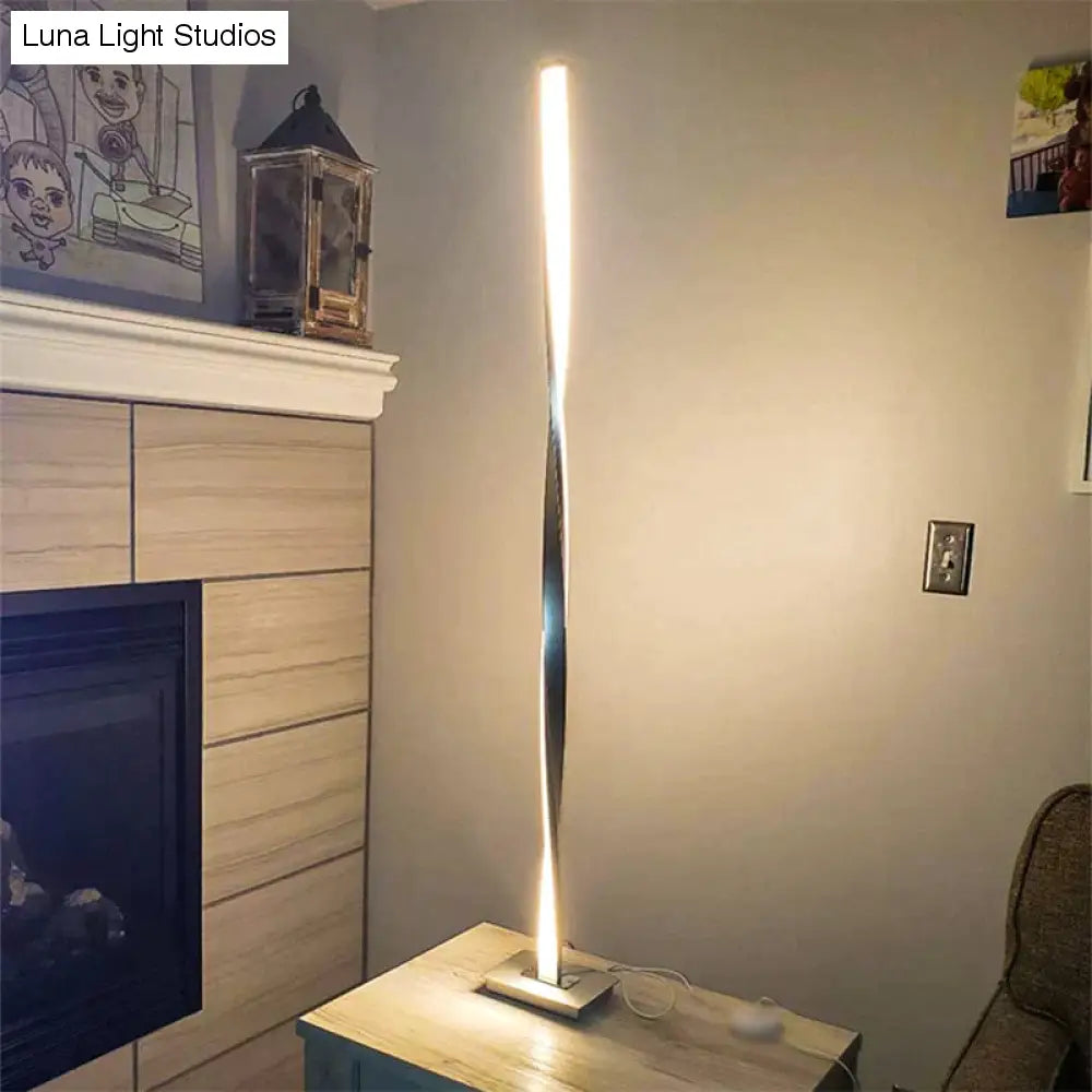 Moderne LED-vloerlamp voor woonkamers Moderne staande paallamp voor studeerkamers Kantoren Helder dimbaar vloerlicht