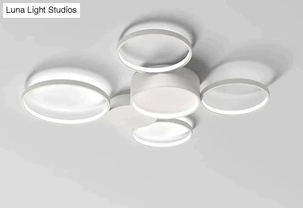 Plafonniers LED circulaires modernes chambre salle à manger plafonniers cuisine Plafondlamp montage en Surface télécommande lampara