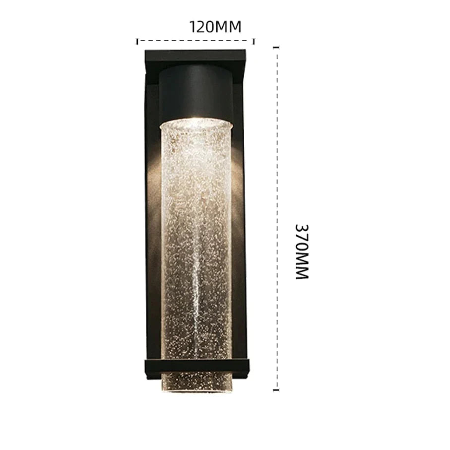 Applique murale LED moderne en acier inoxydable, étanche IP54, 12W, pour intérieur et extérieur, éclairage décoratif de rue et de jardin, 96-240V