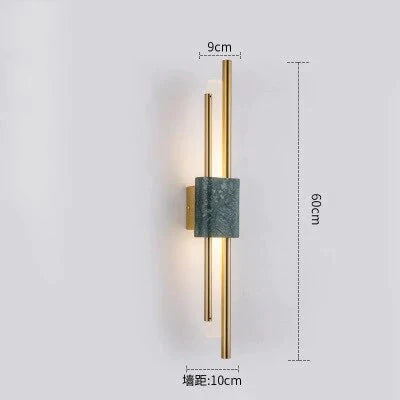 Moderne marmeren led-wandlamp voor woonkamer slaapkamer badkamer loft decor