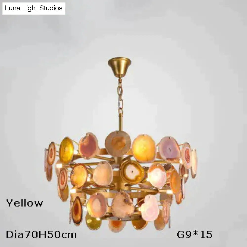 Led G9 Postmodern Iron Agate Designer LED Lamp LED Light.Pendant Lights.Pendant Lamp.Pendant light For Dinning Room Foyer Store