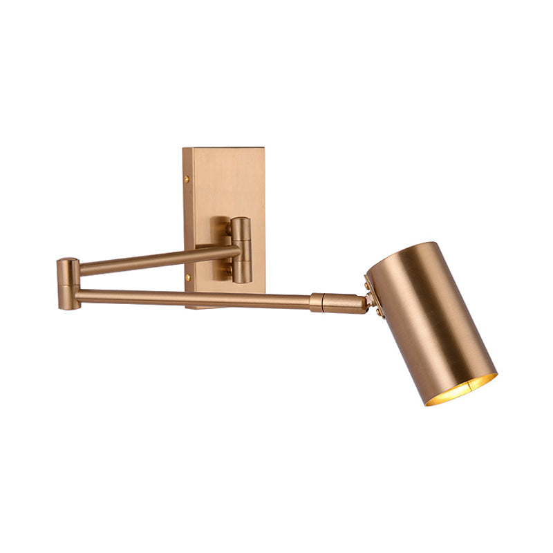 Modernistische goldene LED-Wandleuchte mit Metallschirm – Schlafzimmerbeleuchtung