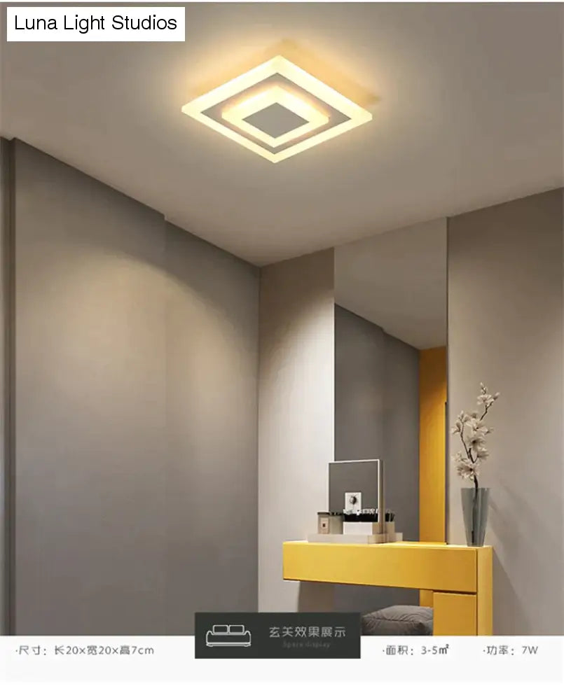 LED-plafondverlichting Lampara Techo Dormitorio Dimbaar Opbouwmontage Inbouw Voor Keuken Gang Badkamer Studie Modern plafon led
