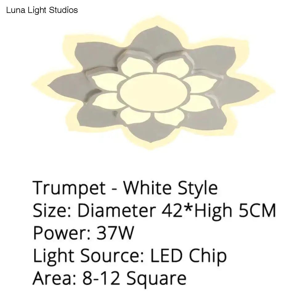 Nieuwe aankomst led-plafondverlichting lamp met afstandsbediening en bloemontwerper voor kinderslaapkamer studeerkamer babykamer Lamparas De Te