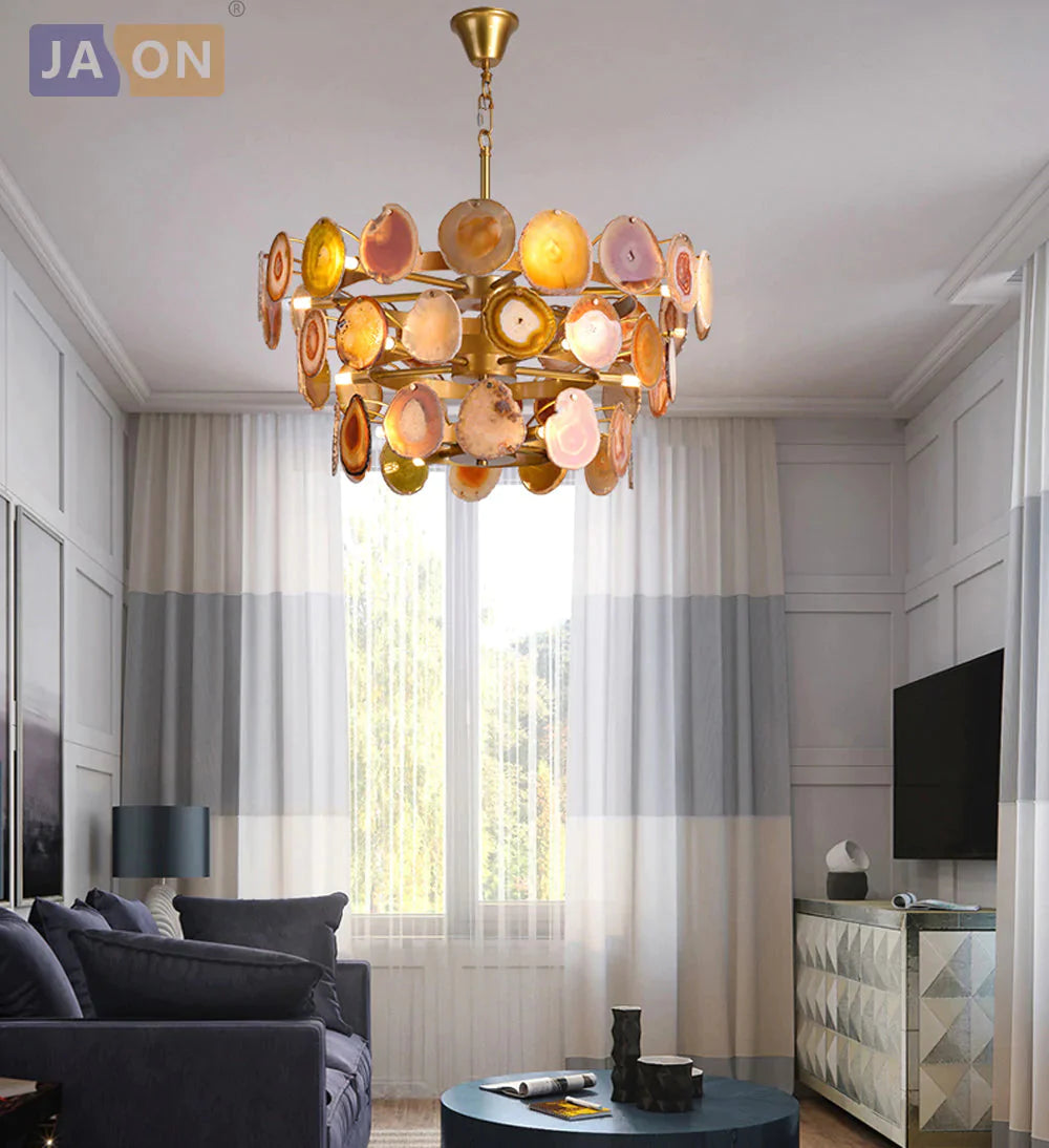 Led G9 Postmoderno Ferro Agata Designer Lampada a LED Luce a LED. Luci a sospensione. Lampada a sospensione. Lampada a sospensione per sala da pranzo Foyer Store