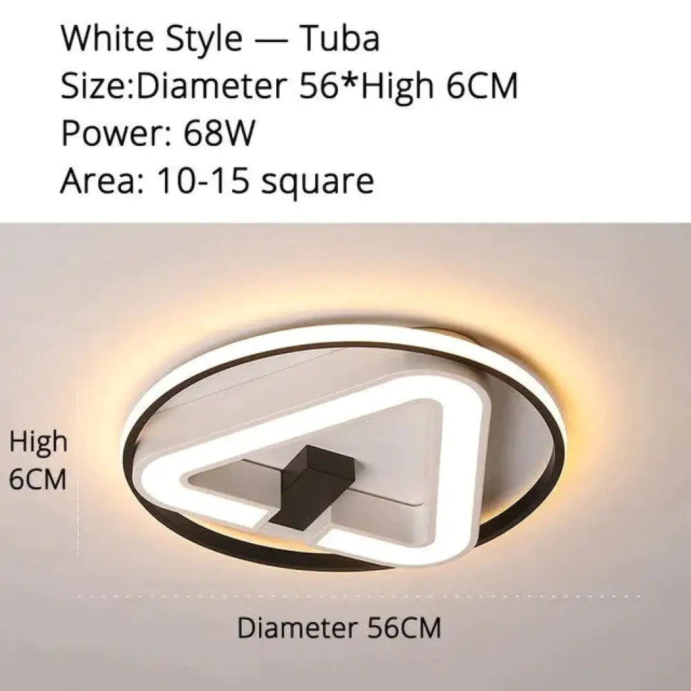 Moderne LED Dreieck Deckenleuchten Für Wohnzimmer Schlafzimmer Innenbeleuchtung Deckenleuchte Leuchte Fernbedienung Dimmen