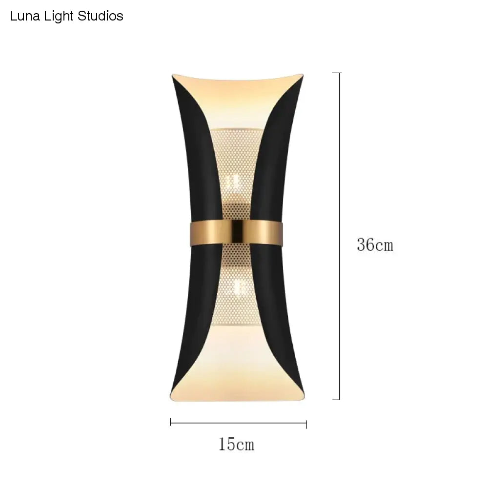 Moderne eenvoudige wandlamp Lights Scone voor slaapkamer badkamer zwart goud