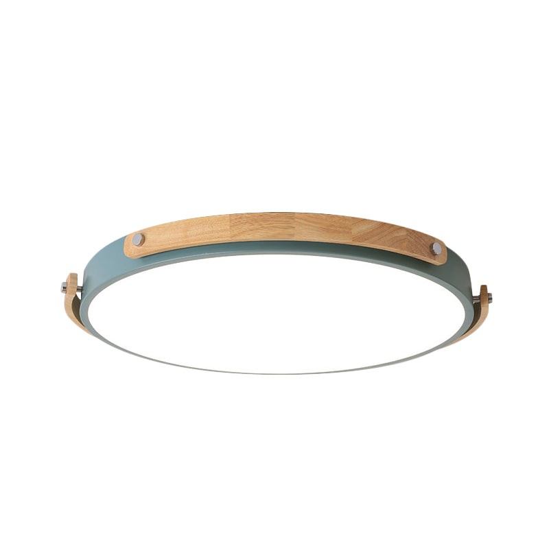 Plafoniera da incasso a LED circolare in acrilico stile Macaron - Elegante lampada da soffitto per la cameretta e i corridoi dei bambini