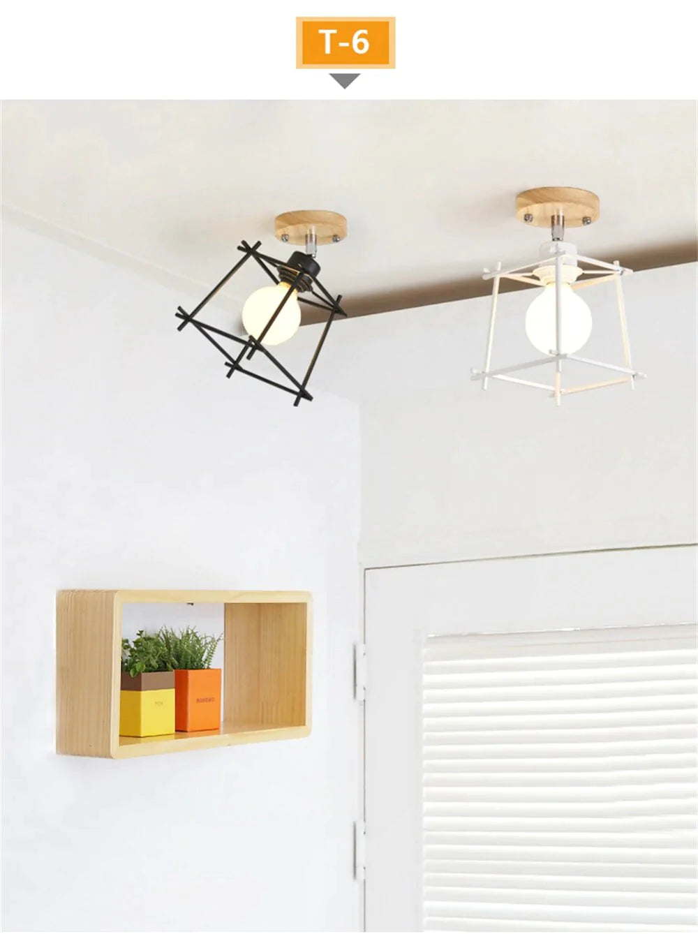Plafonnier nordique en fer forgé, design moderne et minimaliste, luminaire décoratif de plafond, idéal pour un bureau, une chambre à coucher ou une chambre à coucher, créatif
