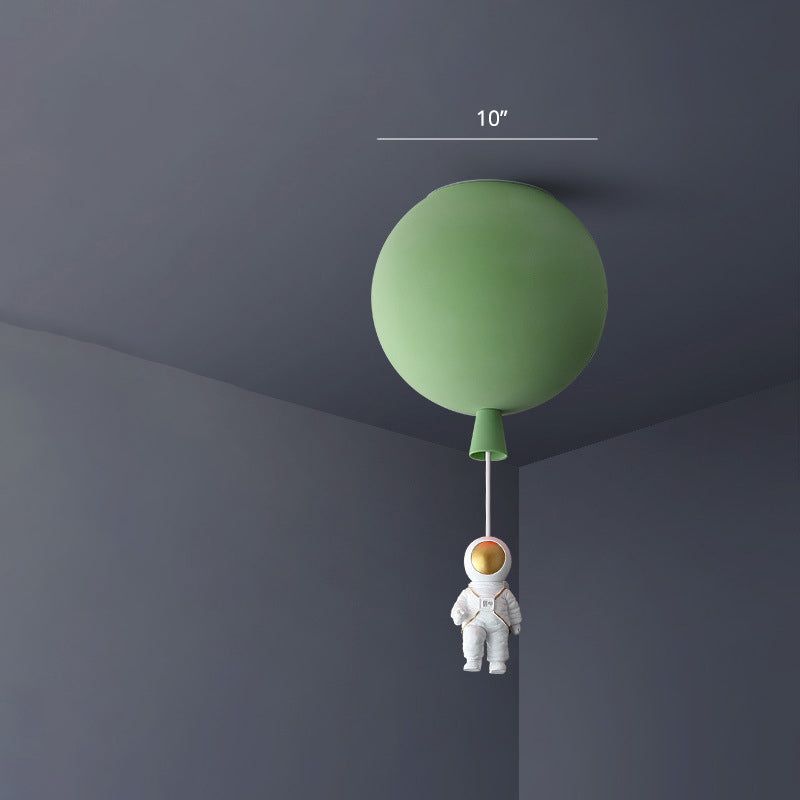 Ballon- und Astronauten-Deckenleuchte für Kinder, Acryl, 1 Kopf, Schlafzimmer, Hängeleuchte